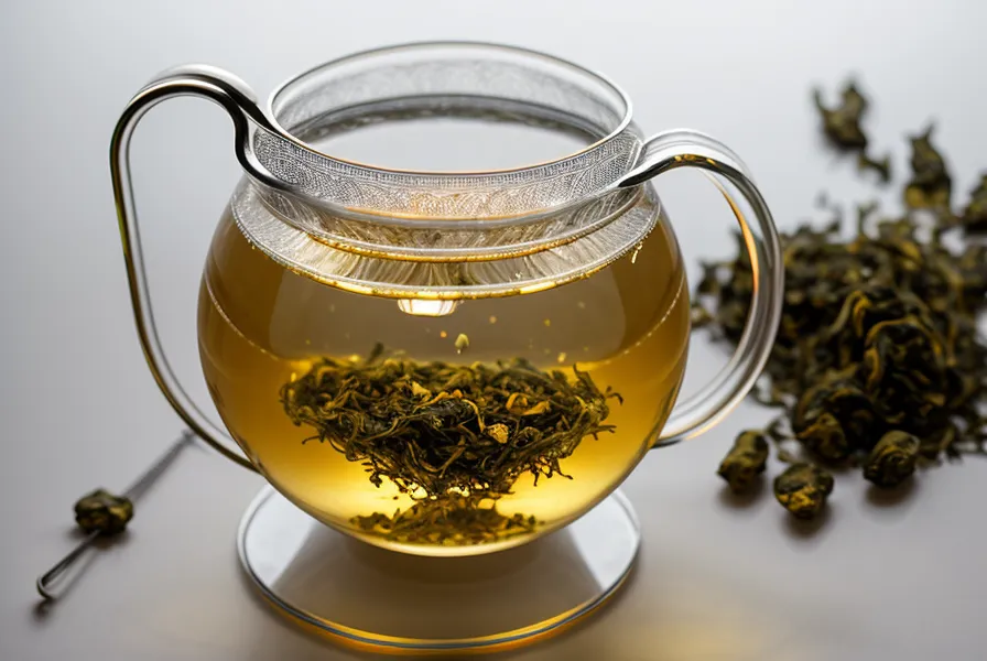 A tea infuser with natural herbs and citrus for a metabolic boost