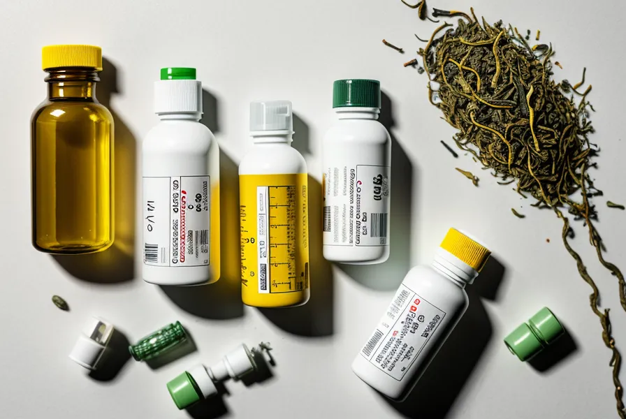 Side-by-side comparison of a vague blend label versus a clean supplement label with disclosed milligram doses
