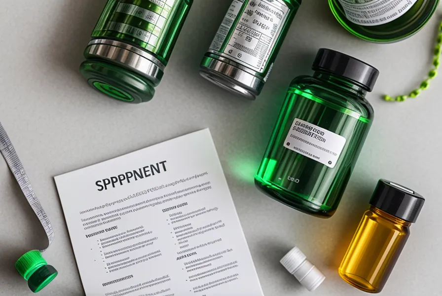 Magnifying glass inspecting a clean supplement label for hidden fillers