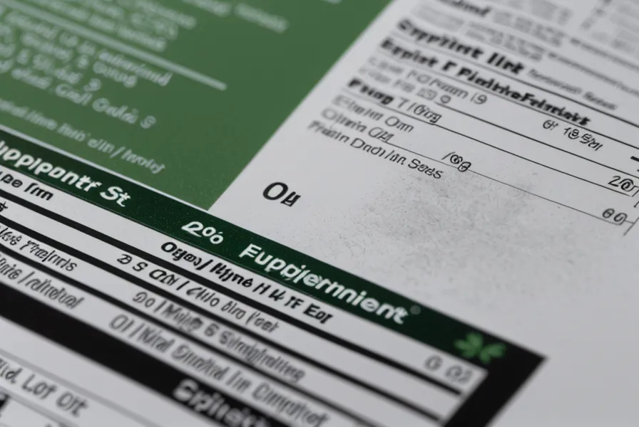 Close-up of a supplement label highlighting the words Proprietary Blend.