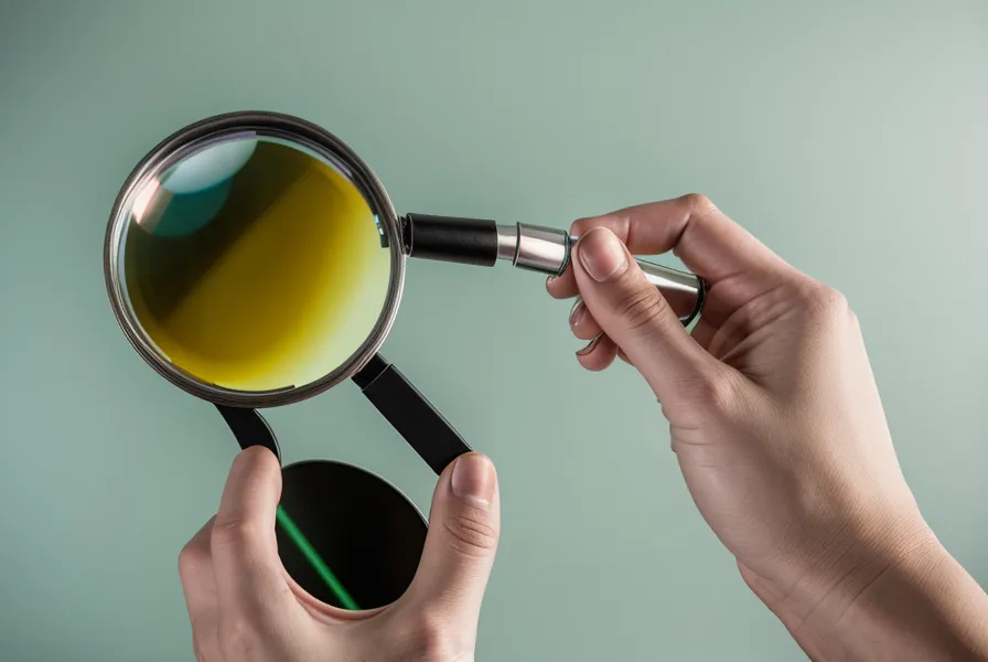 A magnifying glass focusing on the words Proprietary Blend on a supplement label.