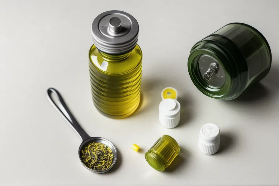 A magnifying glass highlighting the ingredient list on a white supplement bottle.