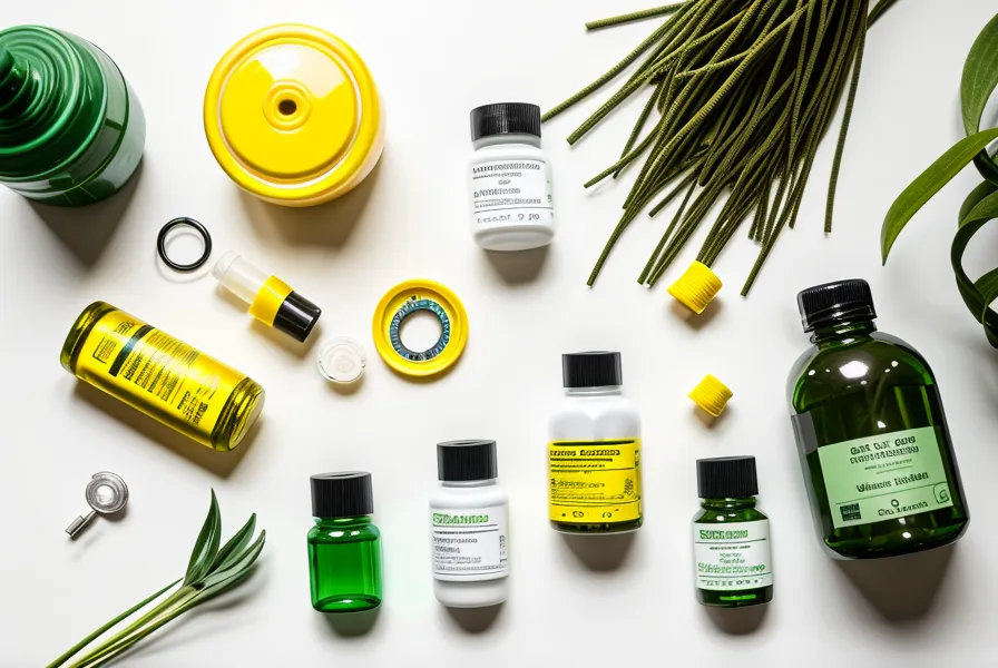 Bright yellow single-ingredient berberine capsules on a wooden surface, the natural metabolism supplement covered in this berberine review