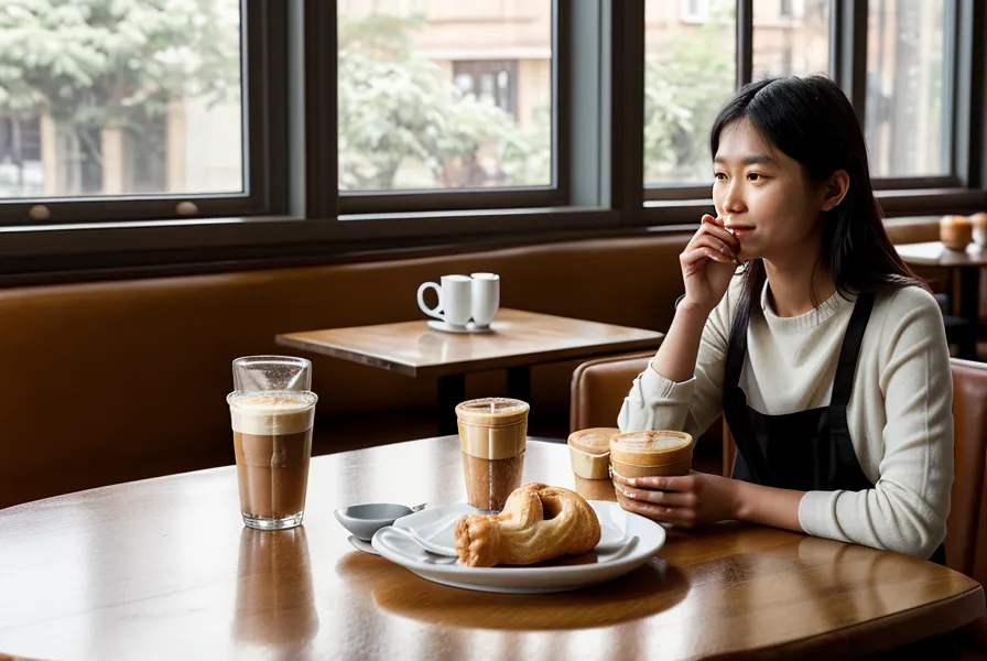 weight loss supplement reviews - choosing water over a plate of pastries at a Portland cafe table